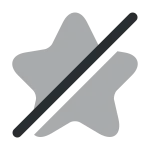 Star Slash SVG Icon